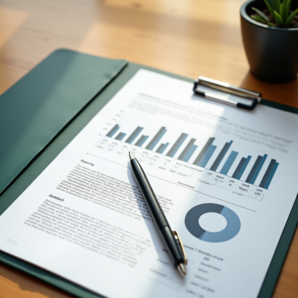 Analisi del report mystery client su scrivania con documenti
